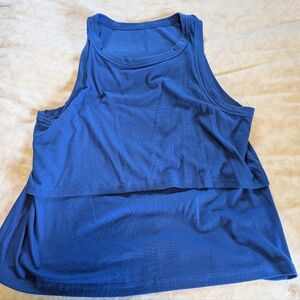 Royal Blue Latched Mama Ribbed Nursing Tank